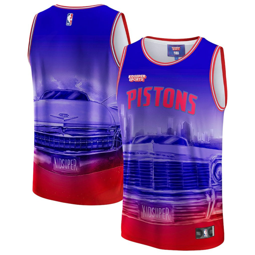 Fanatics Detroit Pistons NBA & KidSuper Studios Unisex Hometown Jersey sale