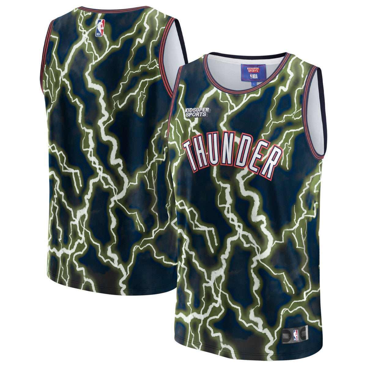 Fanatics Oklahoma City Thunder NBA & KidSuper Studios Unisex Hometown Jersey