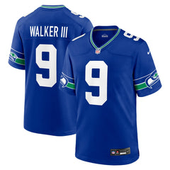 Kenneth Walker III  Throwback Player Game Jersey - Seattle Seahawks Jerseys