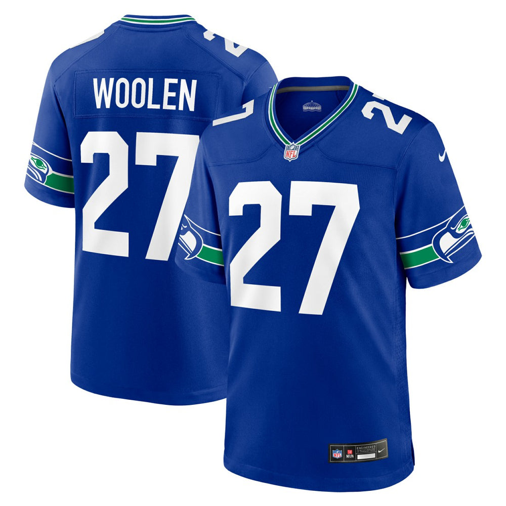 Tariq Woolen  Throwback Player Game Jersey - Seattle Seahawks Jerseys