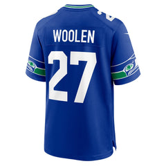 Tariq Woolen  Throwback Player Game Jersey - Seattle Seahawks Jerseys