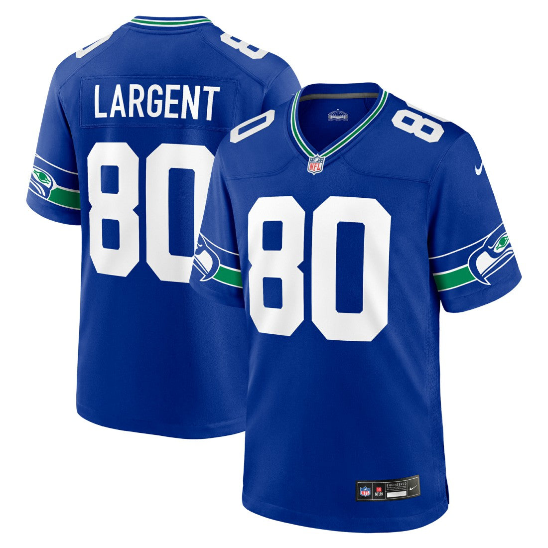 Steve Largent  Throwback Retired Player Game Jersey - Seattle Seahawks Jerseys
