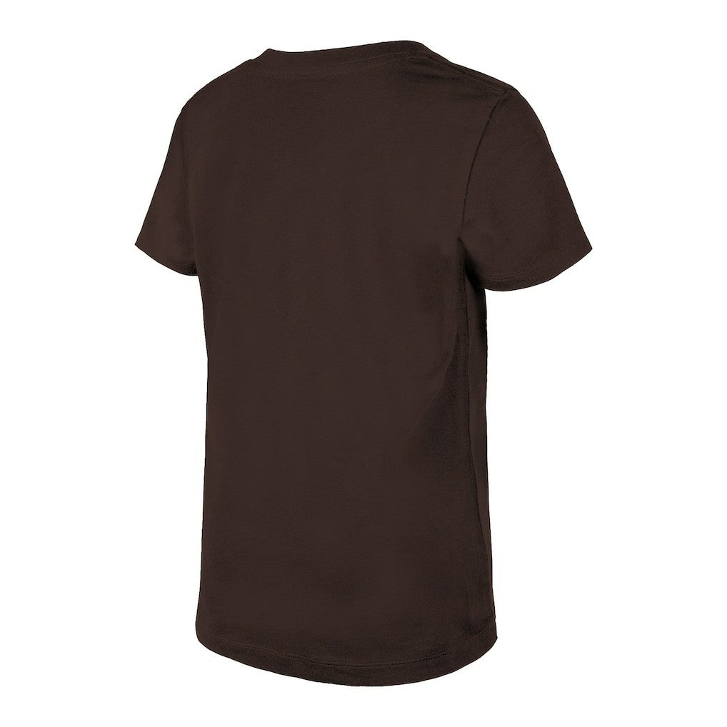 Girls Youth Reverse Sequin V-Neck T-Shirt - Cleveland Browns T-shirts