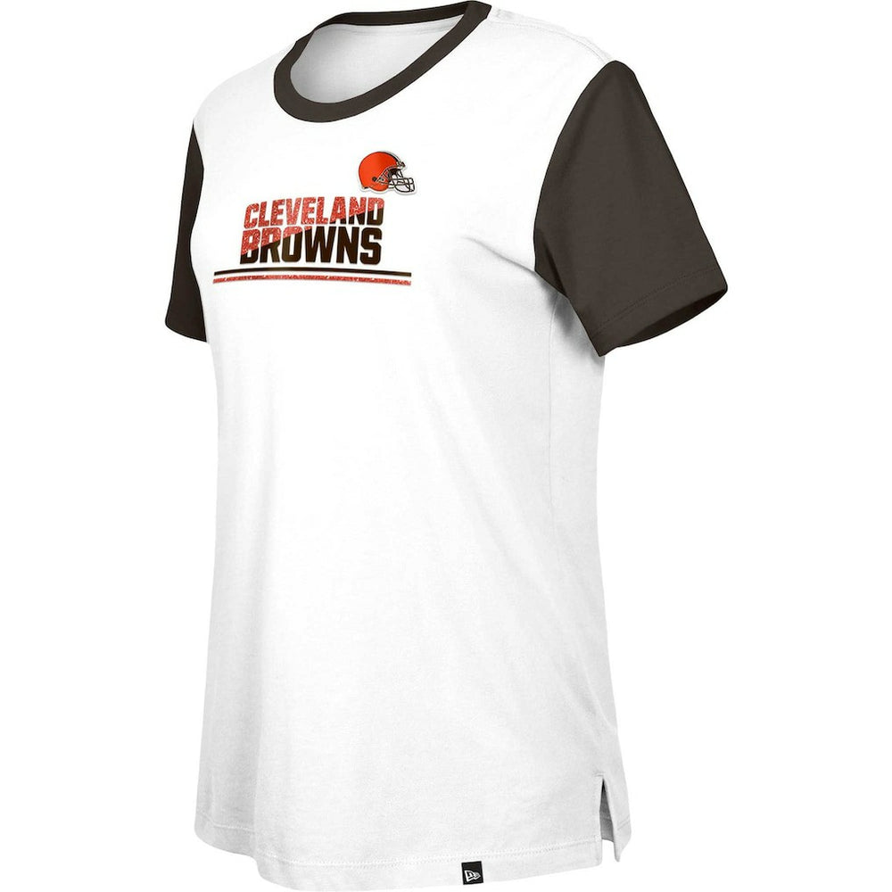 Women's Third Down Colorblock T-Shirt - Cleveland Browns T-shirts