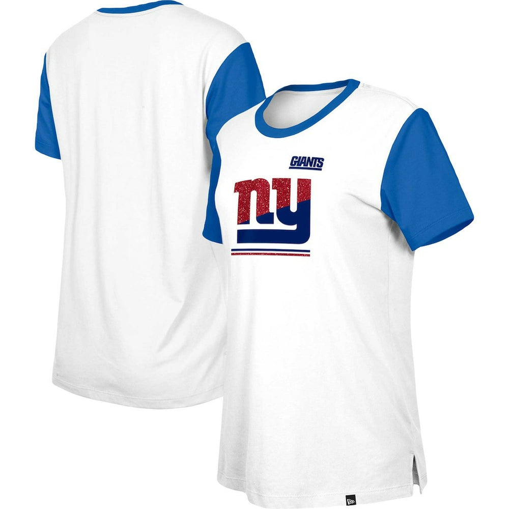 Women's Third Down Colorblock T-Shirt - New York Giants T-shirts