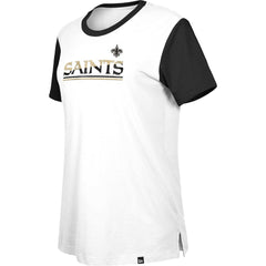 Women's Third Down Colorblock T-Shirt - New Orleans Saints T-shirts