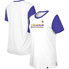 Women's Third Down Colorblock T-Shirt - Minnesota Vikings T-shirts