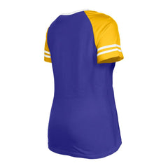 Women's Raglan Lace-Up T-Shirt - Minnesota Vikings T-shirts
