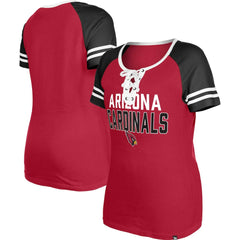 Women's Raglan Lace-Up T-Shirt - Arizona Cardinals T-shirts