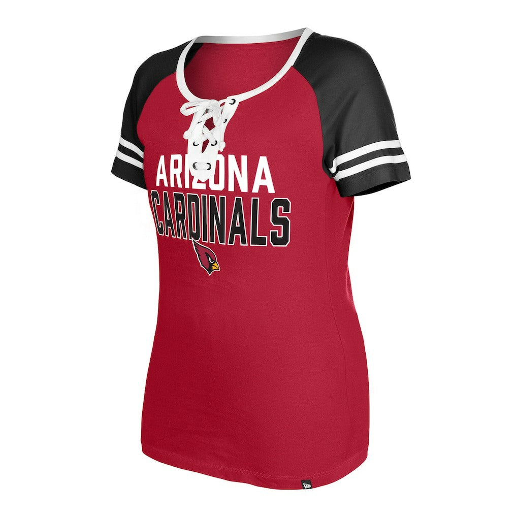 Women's Raglan Lace-Up T-Shirt - Arizona Cardinals T-shirts