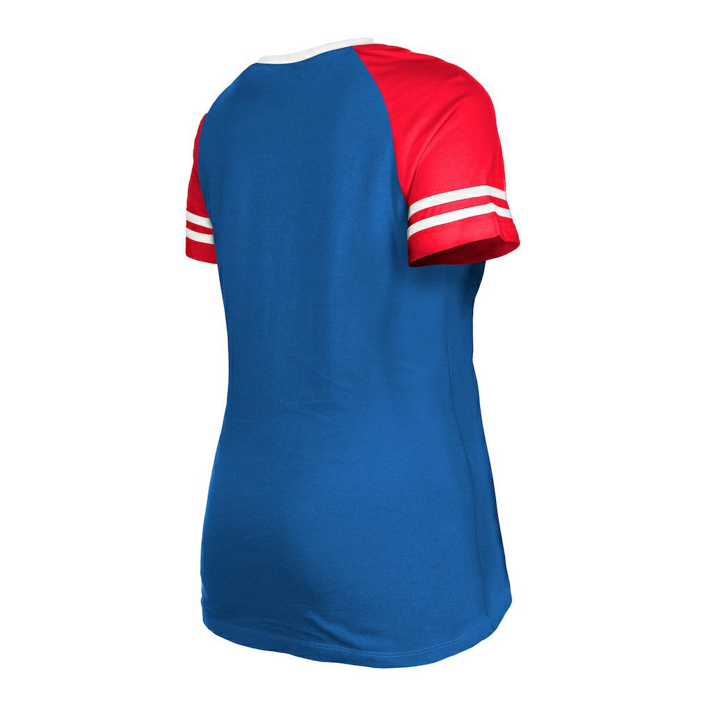 Women's Throwback Raglan Lace-Up T-Shirt - Buffalo Bills T-shirts