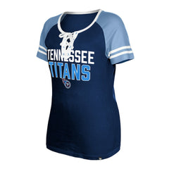 Women's Raglan Lace-Up T-Shirt - Tennessee Titans T-shirts
