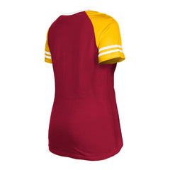 Women's Raglan Lace-Up T-Shirt - Washington Commanders T-shirts