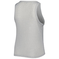Gray Miami Marlins Soft as a Grape Women's Plus Size High Neck Tri-Blend Tank Top