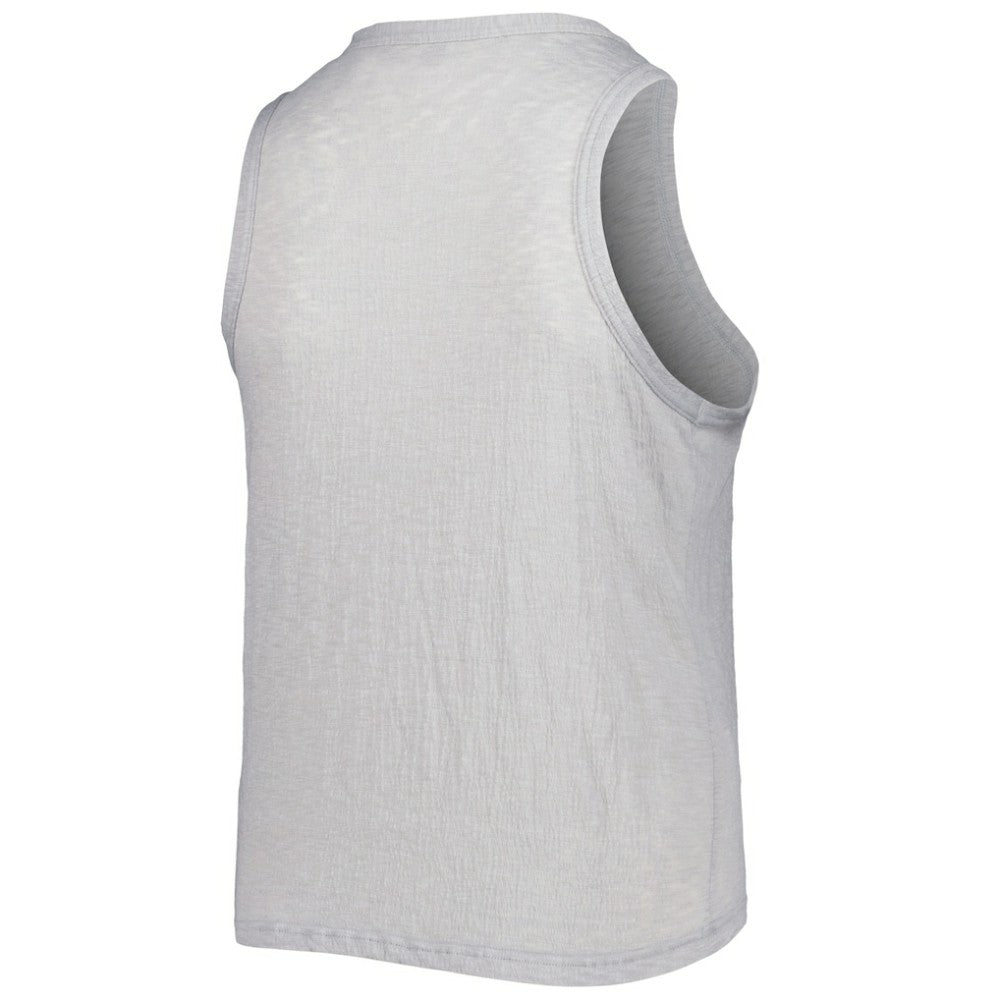 Gray San Francisco Giants Soft as a Grape Women's Plus Size High Neck Tri-Blend Tank Top