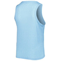 Royal Texas Rangers Soft as a Grape Women's Plus Size High Neck Tri-Blend Tank Top