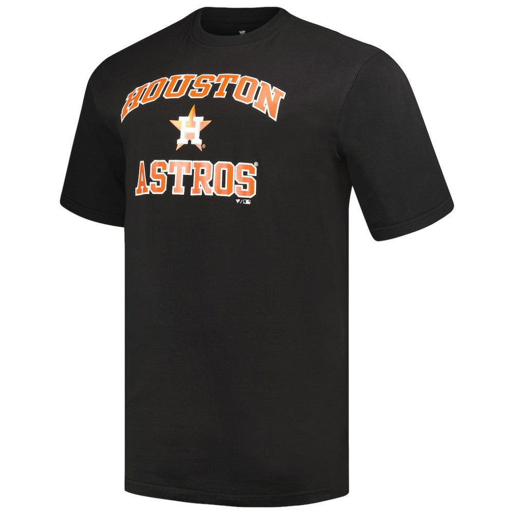 Black/Heather Gray Houston Astros Profile Big & Tall T-Shirt Combo Pack