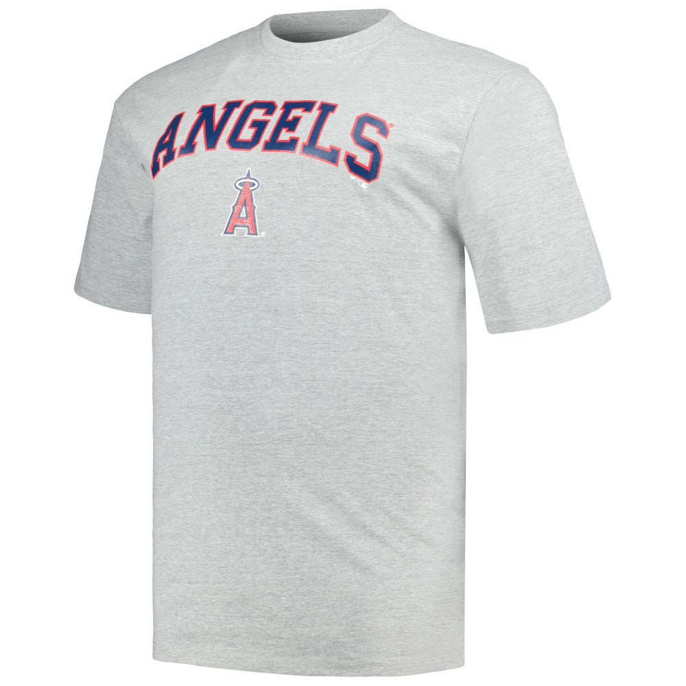 Black/Heather Gray Los Angeles Angels Profile Big & Tall T-Shirt Combo Pack