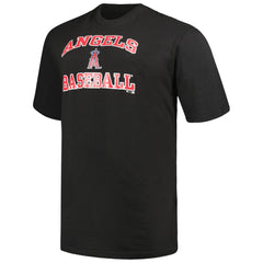 Black/Heather Gray Los Angeles Angels Profile Big & Tall T-Shirt Combo Pack