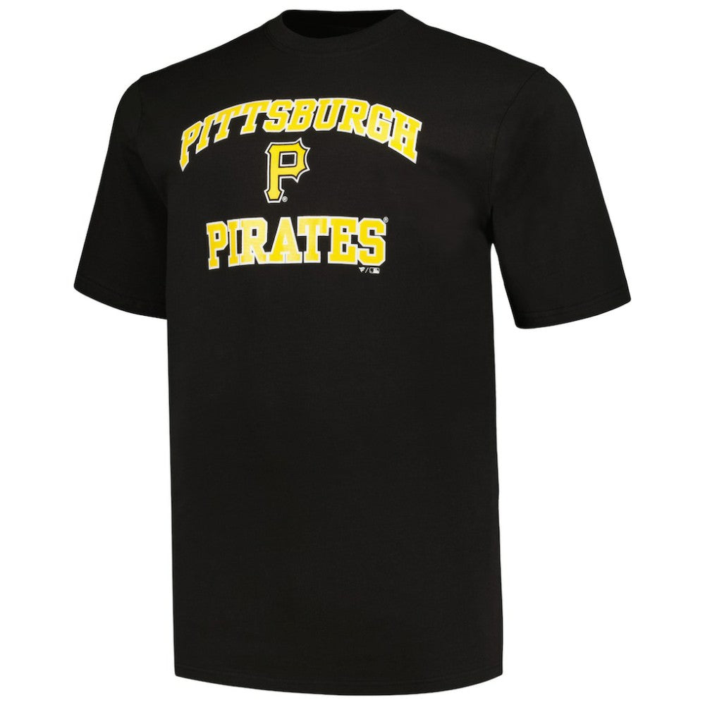 Black/Heather Gray Pittsburgh Pirates Profile Big & Tall T-Shirt Combo Pack