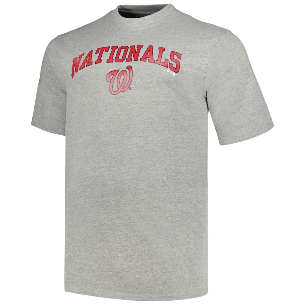 Black/Heather Gray Washington Nationals Profile Big & Tall T-Shirt Combo Pack
