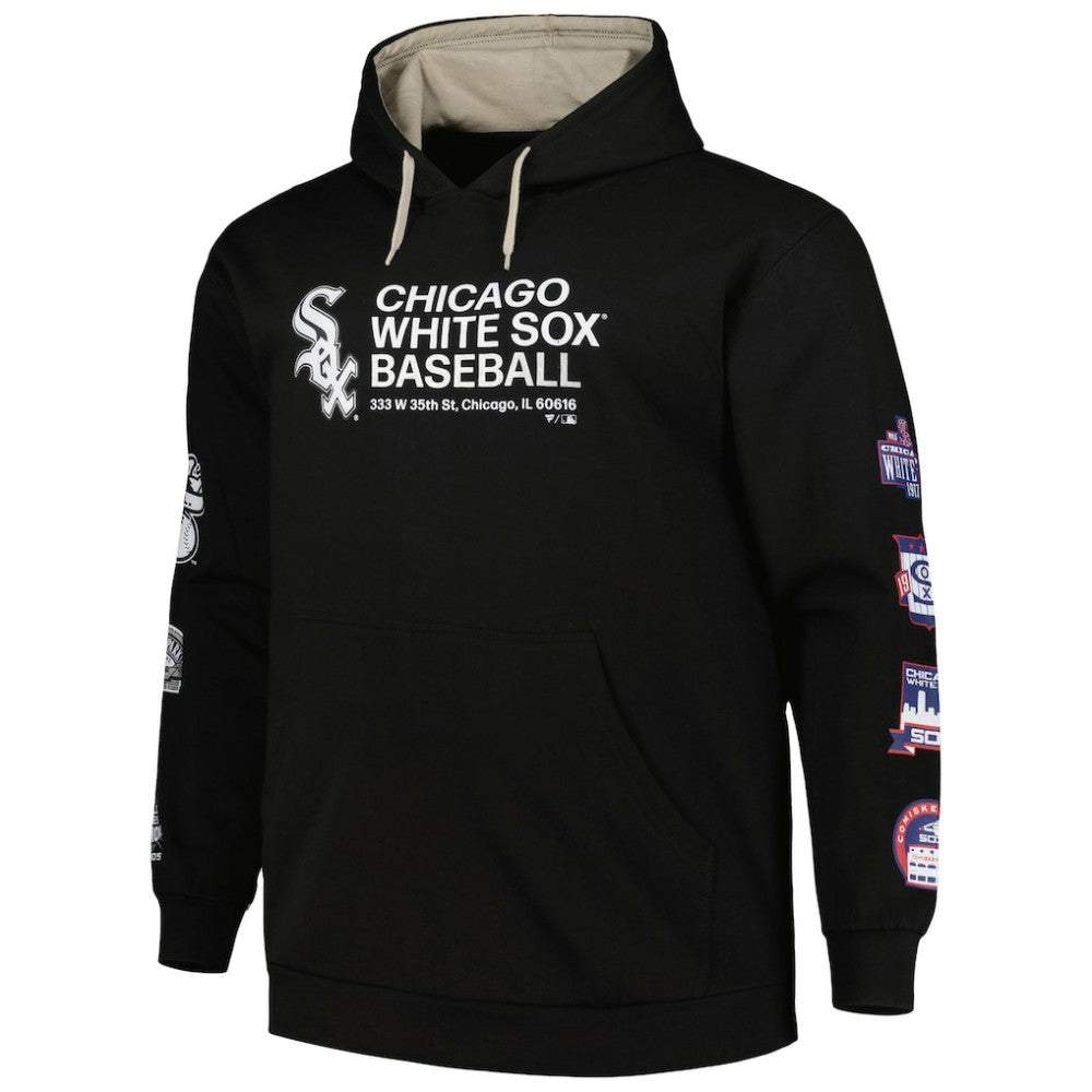 Black Chicago White Sox Big & Tall Fleece Pullover Hoodie