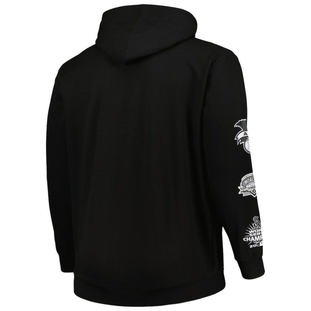 Black Chicago White Sox Big & Tall Fleece Pullover Hoodie