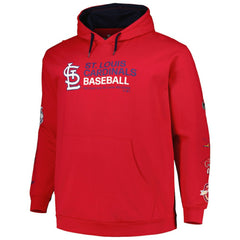 Red St. Louis Cardinals Big & Tall Fleece Pullover Hoodie