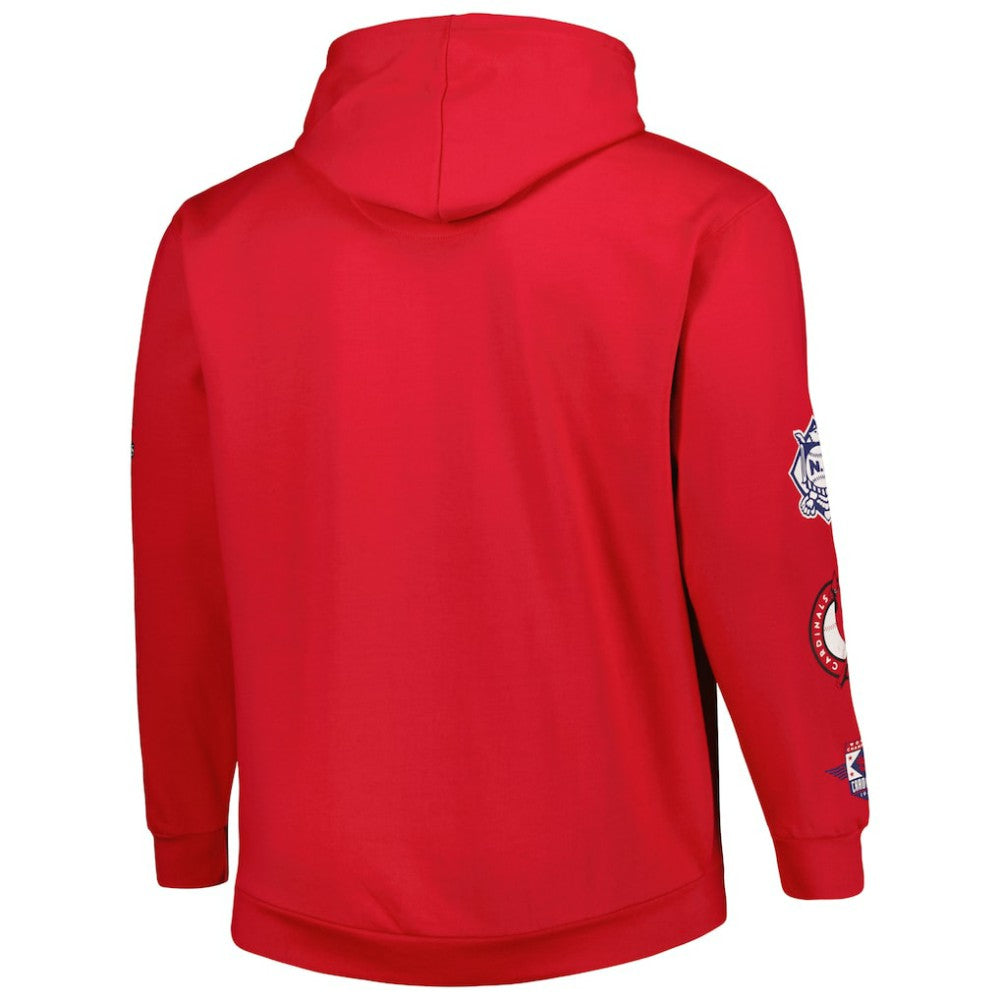 Red St. Louis Cardinals Big & Tall Fleece Pullover Hoodie