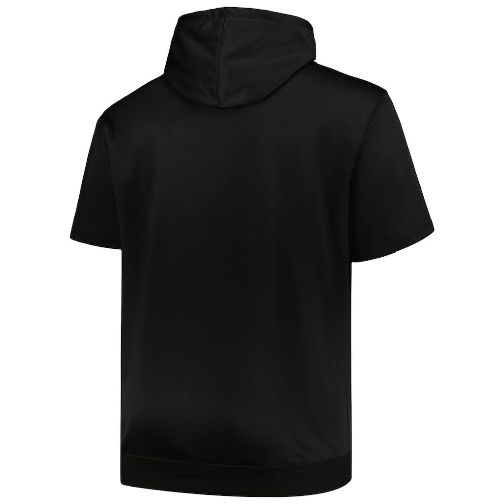Black Chicago White Sox Profile Big & Tall Contrast Short Sleeve Pullover Hoodie