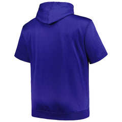 Royal New York Mets Profile Big & Tall Contrast Short Sleeve Pullover Hoodie