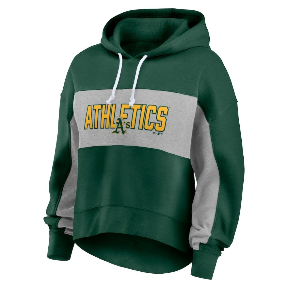 Green Athletics Fanatics Women's Filled Stat Sheet Pullover Hoodie