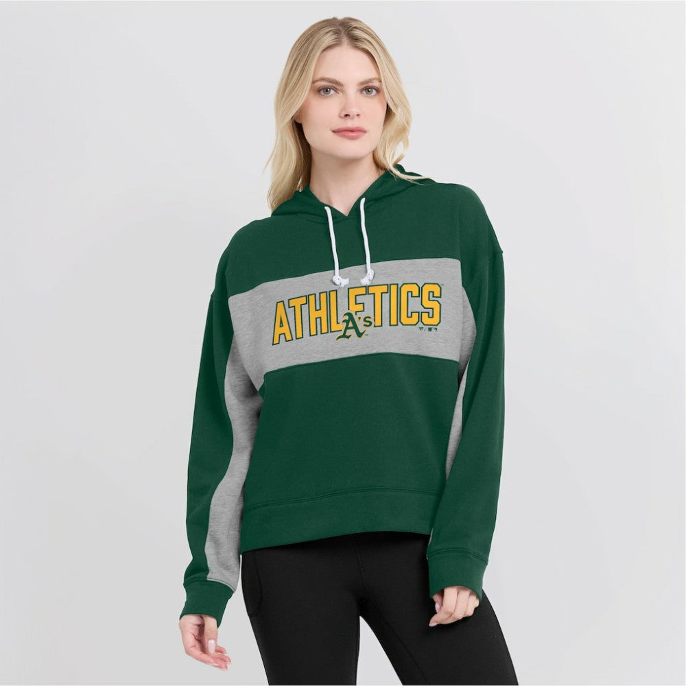 Green Athletics Fanatics Women's Filled Stat Sheet Pullover Hoodie