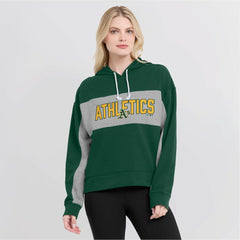 Green Athletics Fanatics Women's Filled Stat Sheet Pullover Hoodie