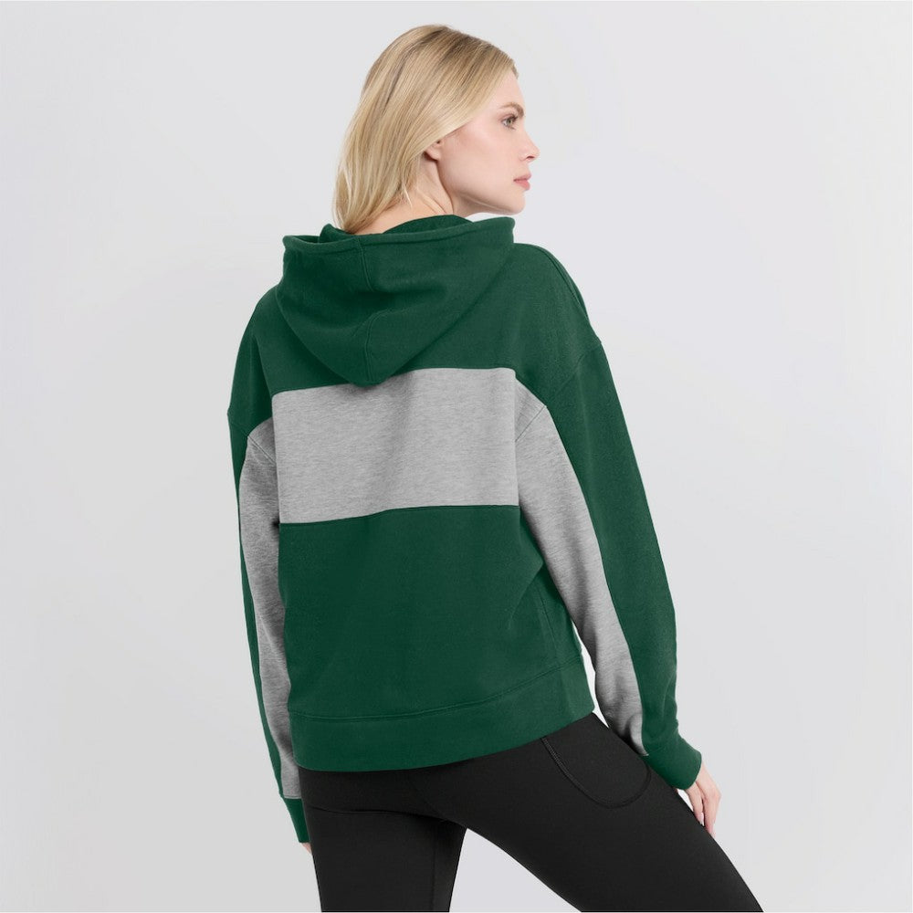 Green Athletics Fanatics Women's Filled Stat Sheet Pullover Hoodie