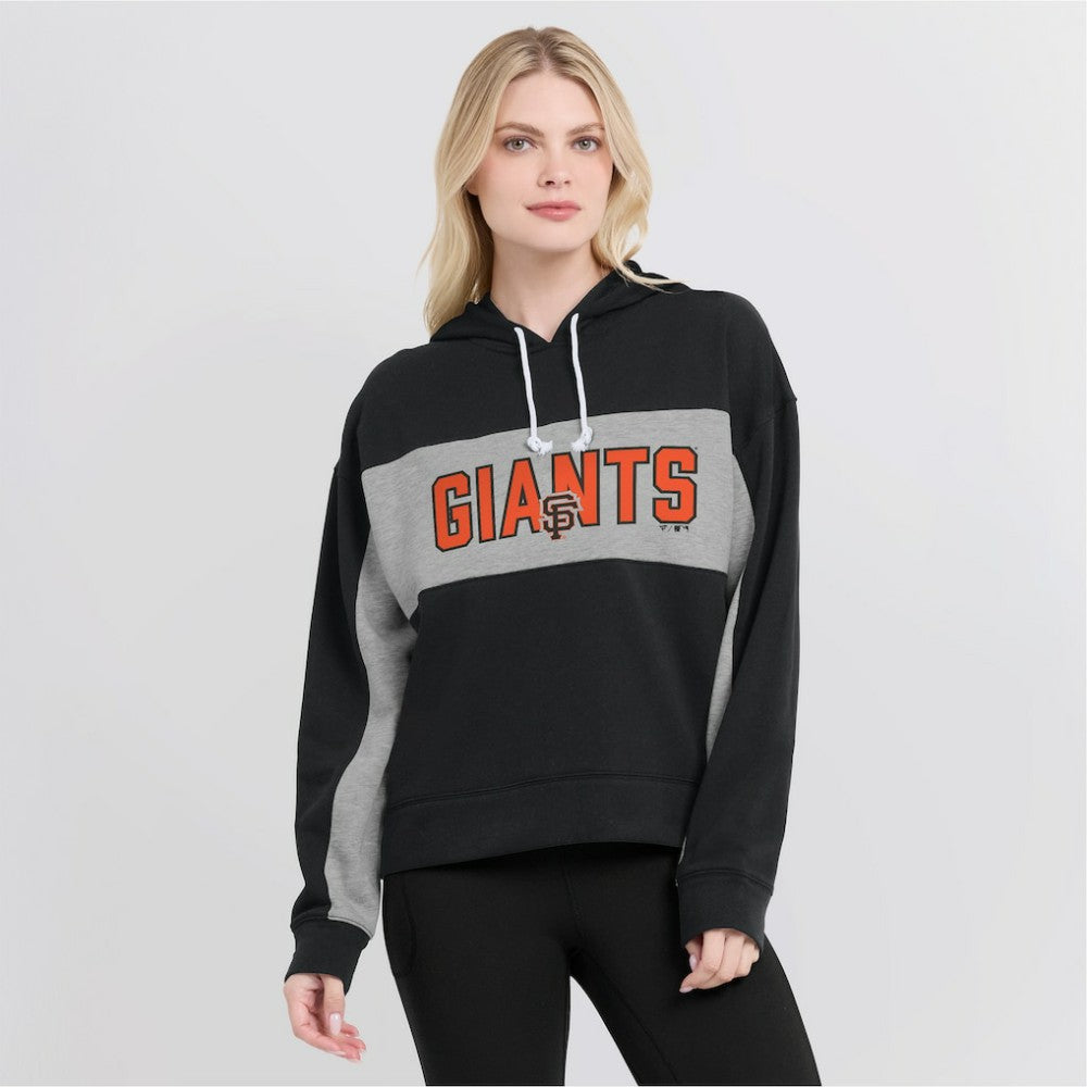 Black San Francisco Giants Fanatics Women's Filled Stat Sheet Pullover Hoodie