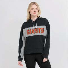Black San Francisco Giants Fanatics Women's Filled Stat Sheet Pullover Hoodie