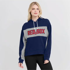 Navy Boston Red Sox Fanatics Women's Filled Stat Sheet Pullover Hoodie