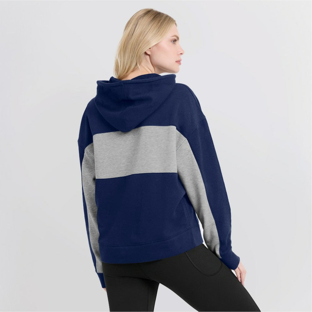 Navy Minnesota Twins Fanatics Women's Filled Stat Sheet Pullover Hoodie