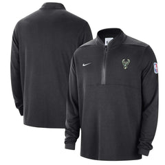 Nike Milwaukee Bucks Authentic Performance Half-Zip Jacket