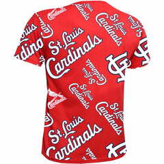 Red St. Louis Cardinals Stitches Youth Allover Team T-Shirt
