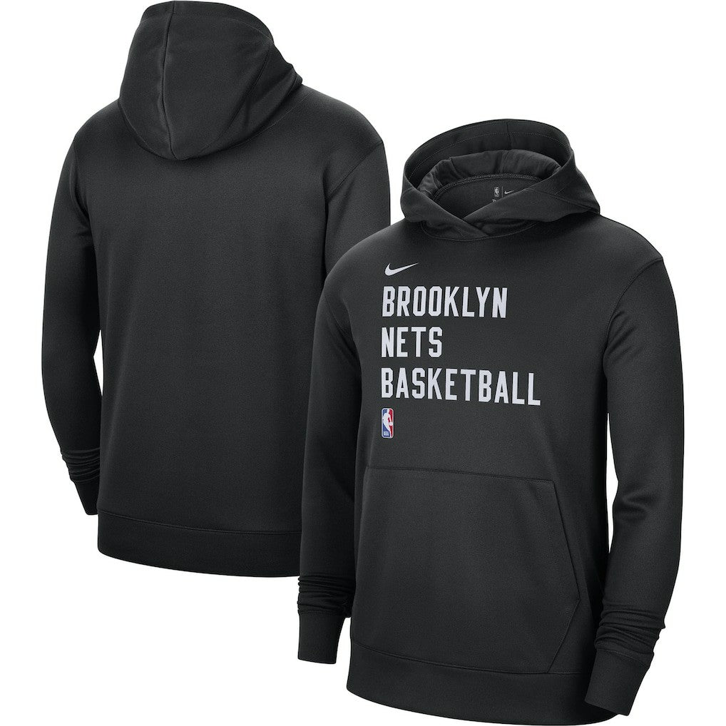 Nike Brooklyn Nets Unisex 2023/24 Performance Spotlight On-Court Practice Pullover Hoodie