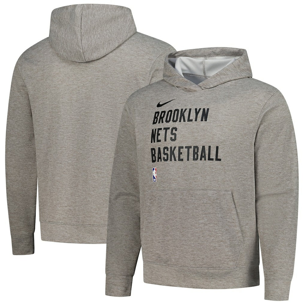 Nike Brooklyn Nets Unisex 2023/24 Performance Spotlight On-Court Practice Pullover Hoodie