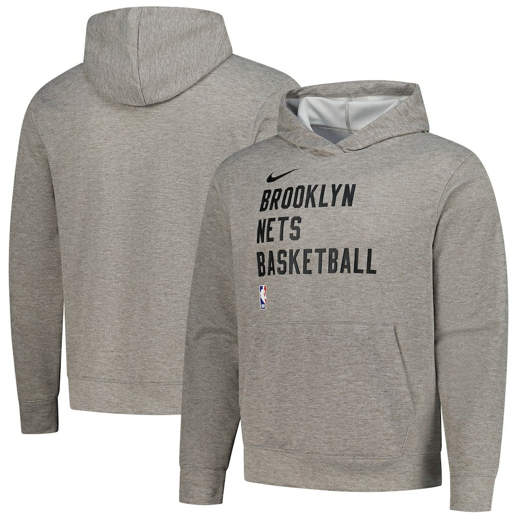 Nike Brooklyn Nets Unisex 2023/24 Performance Spotlight On-Court Practice Pullover Hoodie