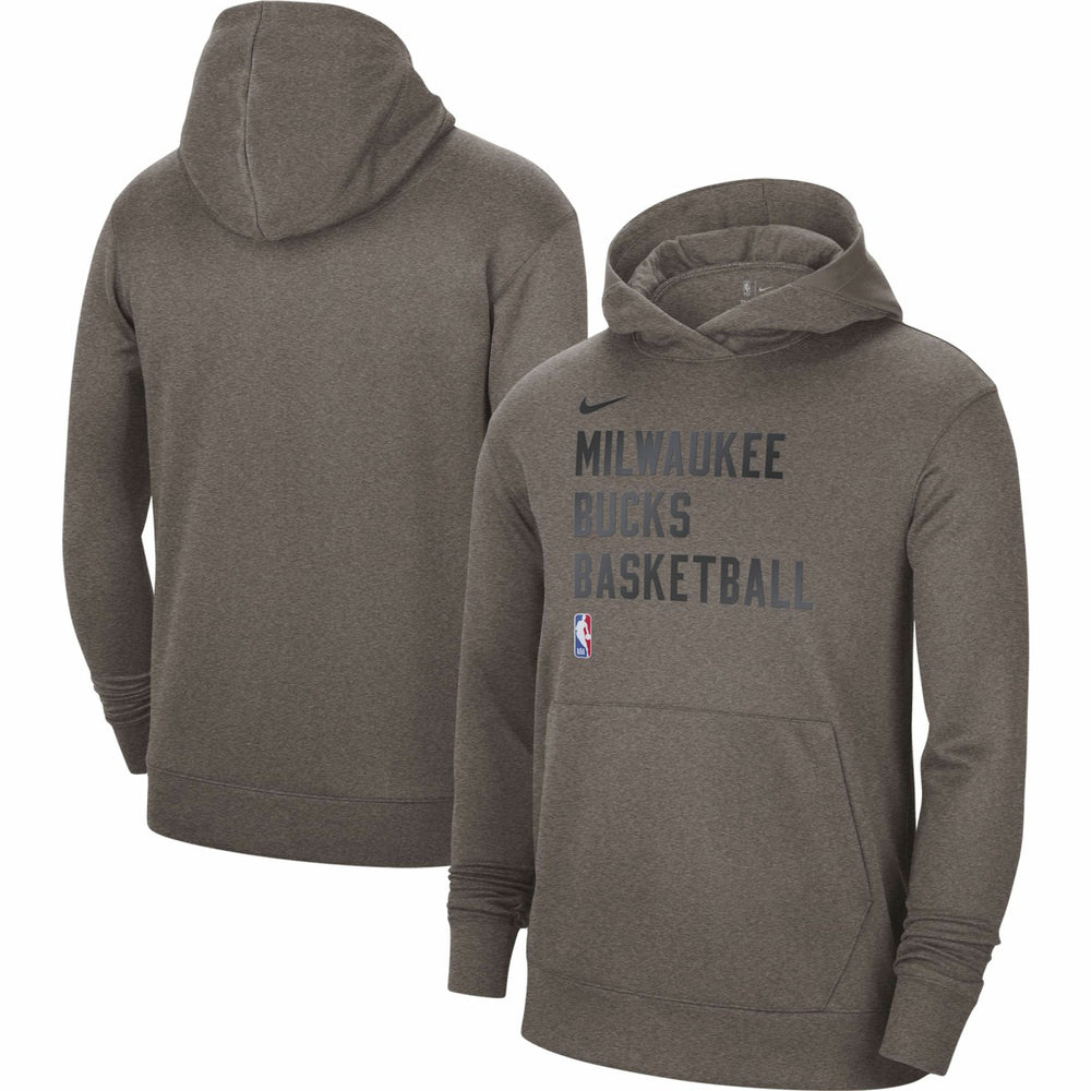 Nike Milwaukee Bucks Unisex 2023/24 Performance Spotlight On-Court Practice Pullover Hoodie