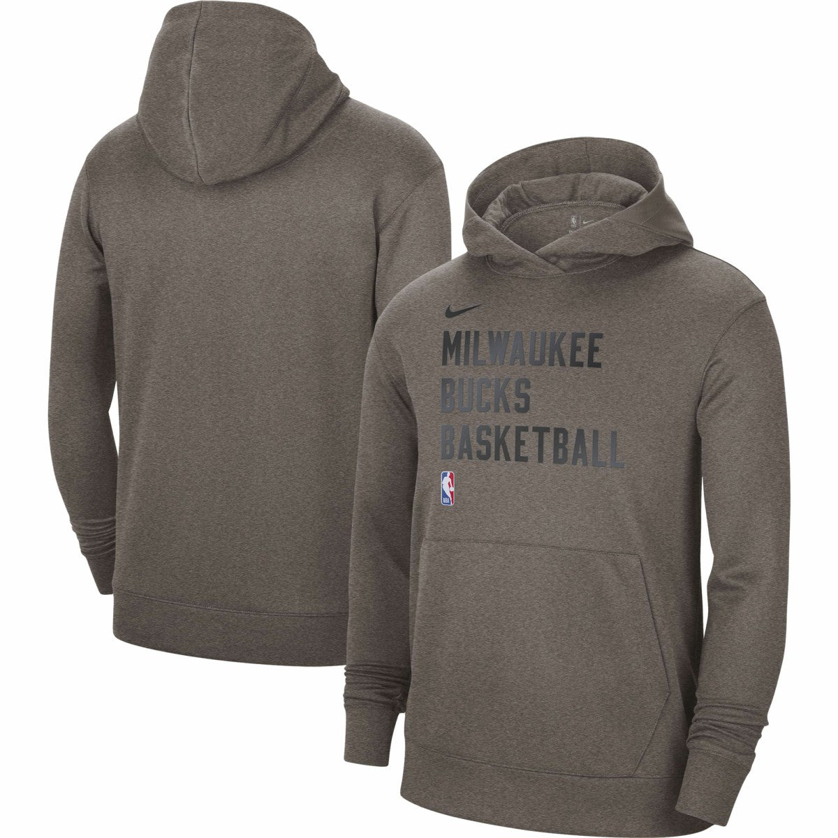 Nike Milwaukee Bucks Unisex 2023/24 Performance Spotlight On-Court Practice Pullover Hoodie