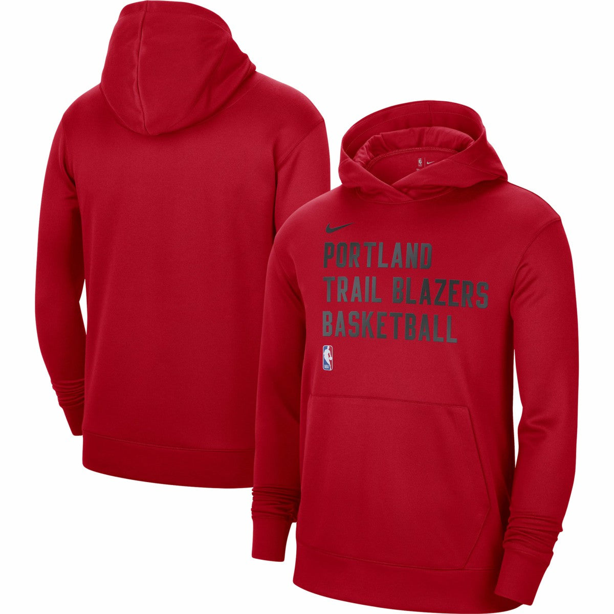 Nike Portland Trail Blazers Unisex 2023/24 Performance Spotlight On-Court Practice Pullover Hoodie