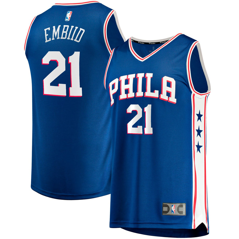 Fanatics Joel Embiid Philadelphia 76ers Big & Tall Fast Break Player Jersey