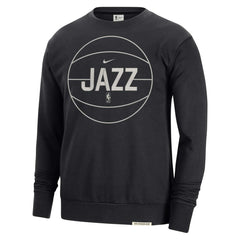 Nike Utah Jazz 2023/24 Authentic Standard Issue Travel Performance Pullover Sweatshirt
