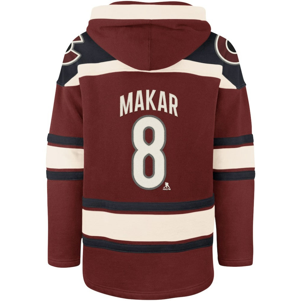 NHL Cale Makar Colorado Avalanche '47 Player Name & Number Lacer Pullover Hoodie